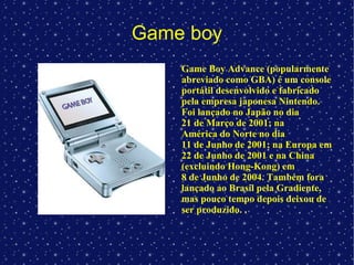 Playstation PlayStation é um console de video game fabricado pela empresa Sony, lançado em 3 de dezembro de 1994 no Japão e em 9 de setembro de 1995 nos Estados Unidos. Desde o seu lançamento até 2006 (quando sua produção fora extinta), o PlayStation vendeu mais de 100 milhões de unidades, superado pelo seu sucessor, o PlayStation  2. 