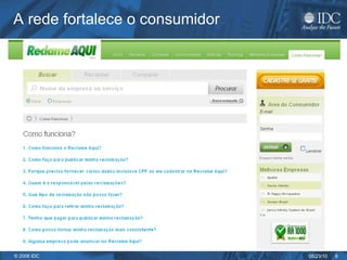 A rede fortalece o consumidor 
