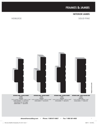 Single Rab Jamb Alexandria Mouldings Products Catalog | PDF