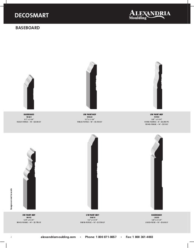 Alexandria Mouldings Products Catalog