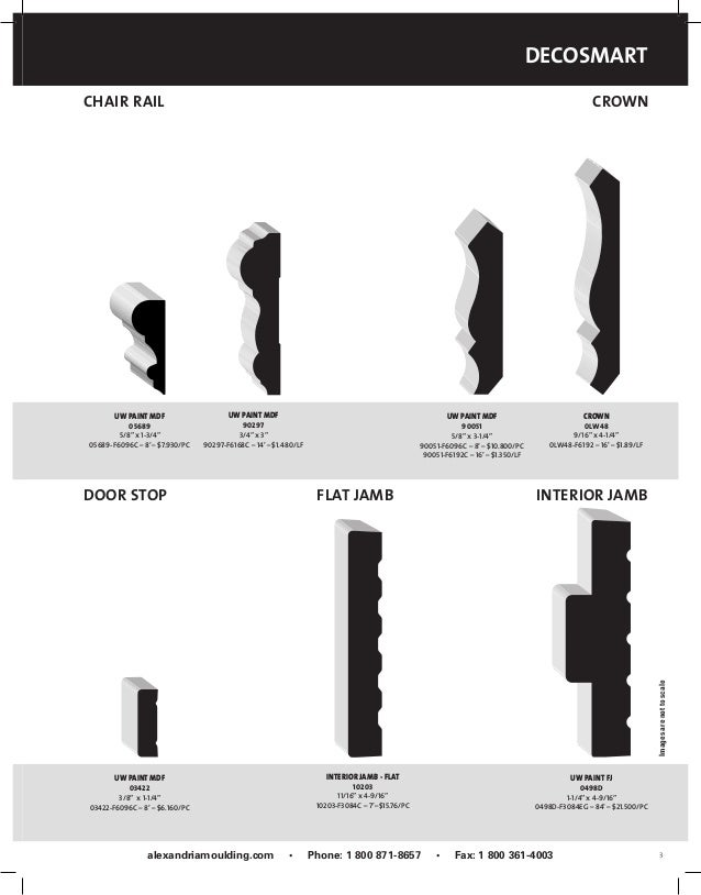 Alexandria Mouldings Products Catalog