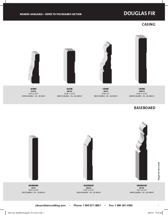 Alexandria Mouldings Products Catalog