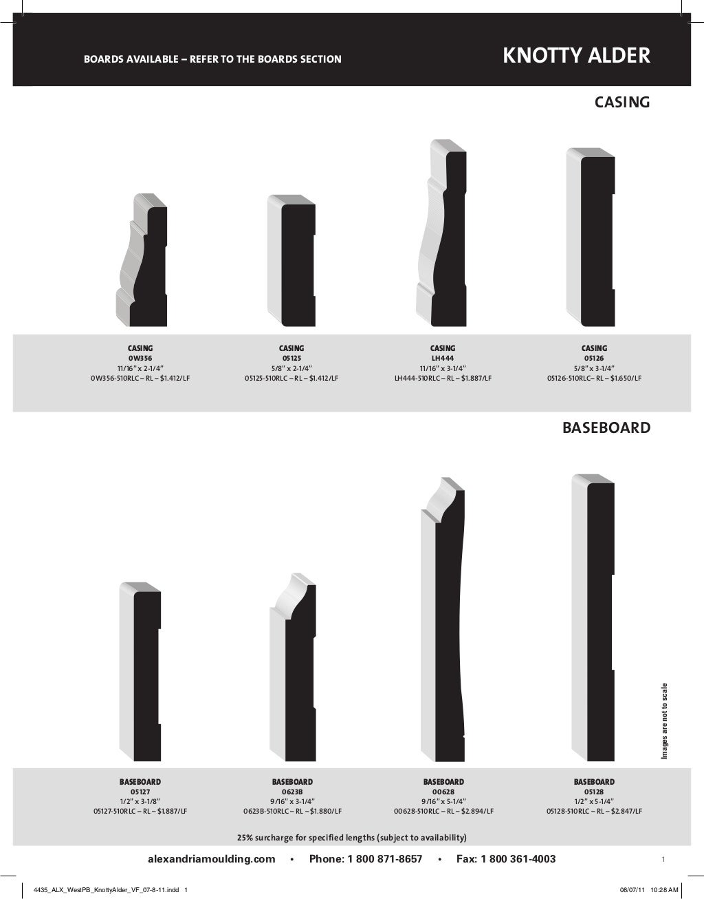 Alexandria Mouldings Products Catalog