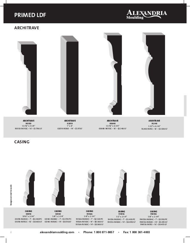 Alexandria Mouldings Products Catalog