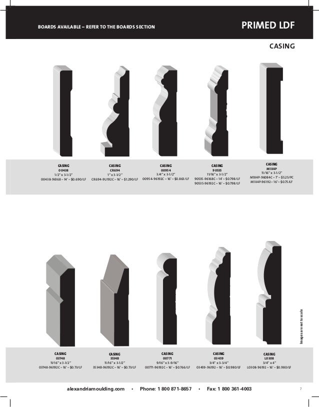 Alexandria Mouldings Products Catalog