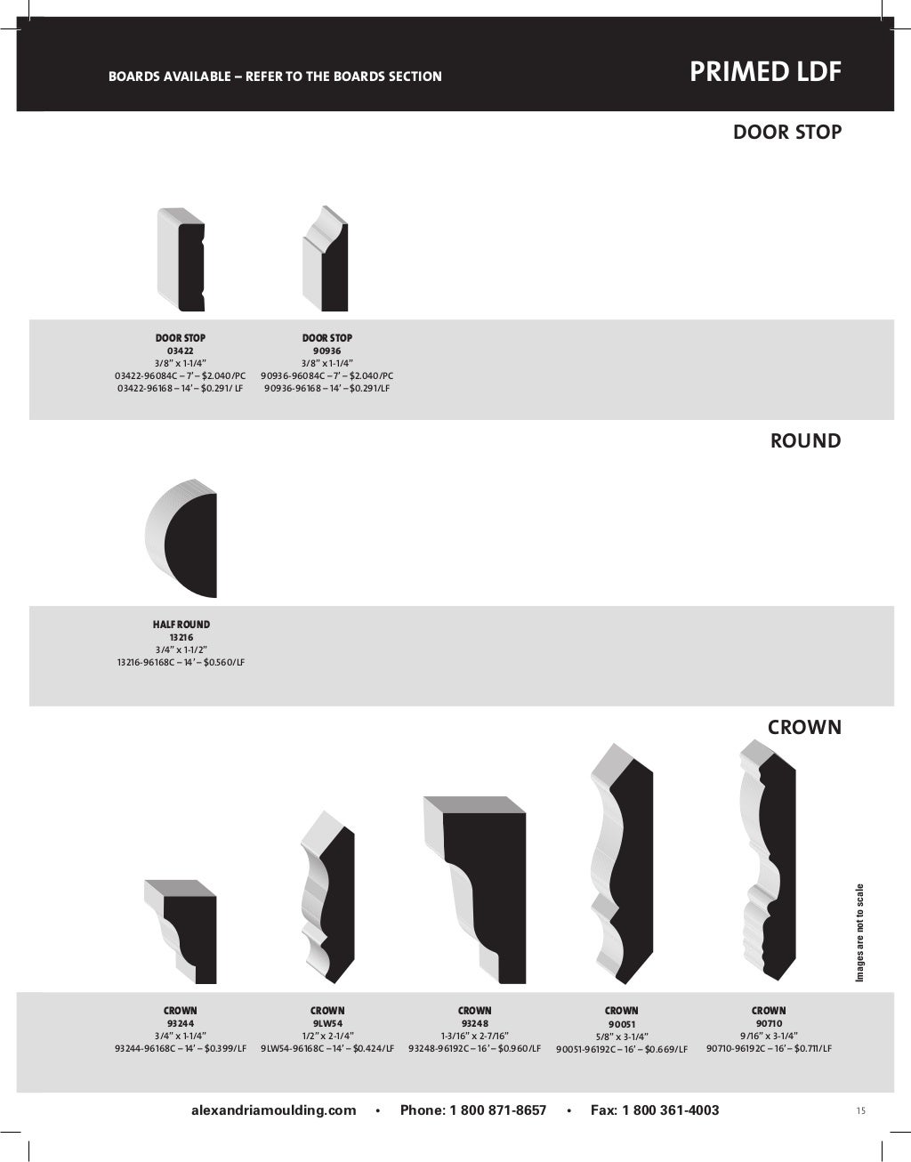 Alexandria Mouldings Products Catalog