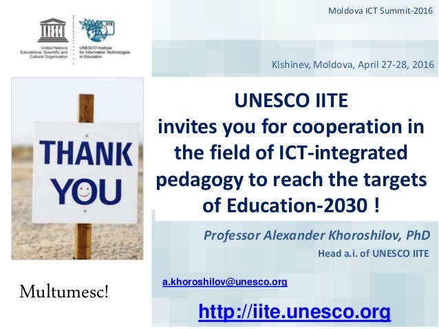 Unesco approach and IITE Experience Slide 34