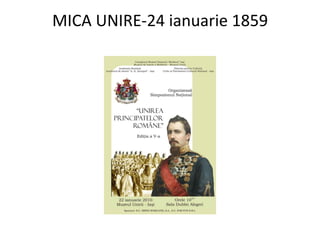 MICA UNIRE-24 ianuarie 1859
 
