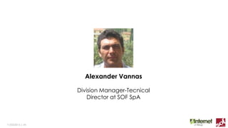 11/03/2015 | ‹#›
Alexander Vannas
Division Manager-Tecnical
Director at SOF SpA
 