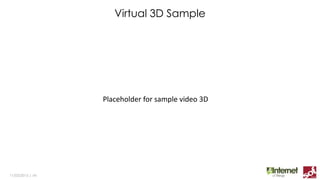The Ultimate Step: Augmented Reality for Technician 2.0
11/03/2015 | ‹#›
We provide technicians with real time plant and field
information when in building during maintenance operations
Fast access to readable and useful information is critical for
efficient and effective maintenance
First step : rugged tablet
Geo-referenced visual and technical data
Second step (work in progress): wearable systems
Integrate real view with added visual information and data
Hands free and extended sensing capabilities.
 