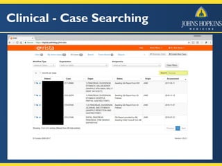Clinical - Case Searching
 