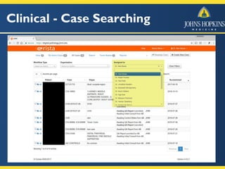 Clinical - Case Searching
 