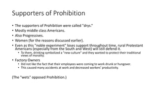 Source Questions:
1. What is this
picture portraying?
What is the idea
that this image is
trying to argue?
2. Of all of the
advocates of
Prohibition we
discussed earlier,
who would likely
use this image as a
tool to persuade
others?
Answer these questions in the second slide of the Voice Thread below this
presentation.
 