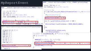 MpReportEvent
 