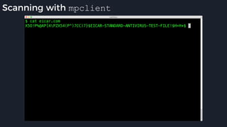 Scanning with mpclient
 