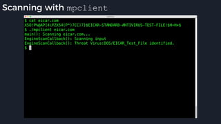 Scanning with mpclient
 