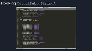 Hooking OutputDebugStringA
 