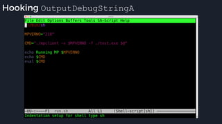 Hooking OutputDebugStringA
 