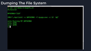 Dumping The File System
 