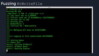 Fuzzing NtWriteFile
 