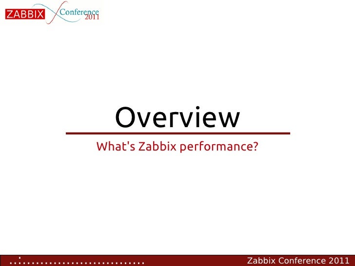 Zabbix Performance Tuning