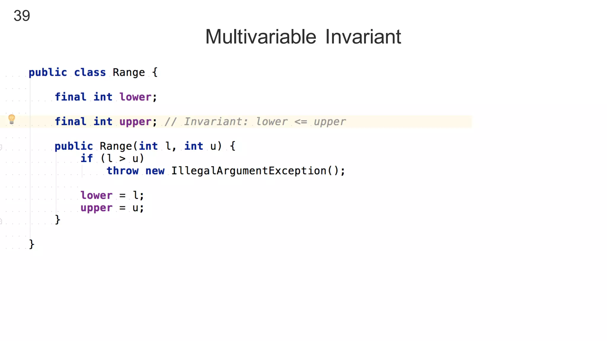 39
Multivariable  Invariant
 