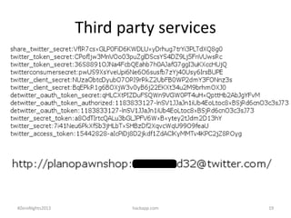 Third party services

#ZeroNights2013

hackapp.com

19

 
