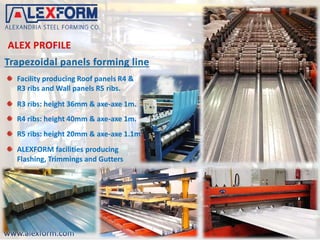 Alex form ( Alexandria Steel Forming ) Business Presentation Profile | PDF