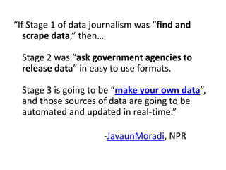 NICAR: Open government, Gov 2.0 and open data journalism