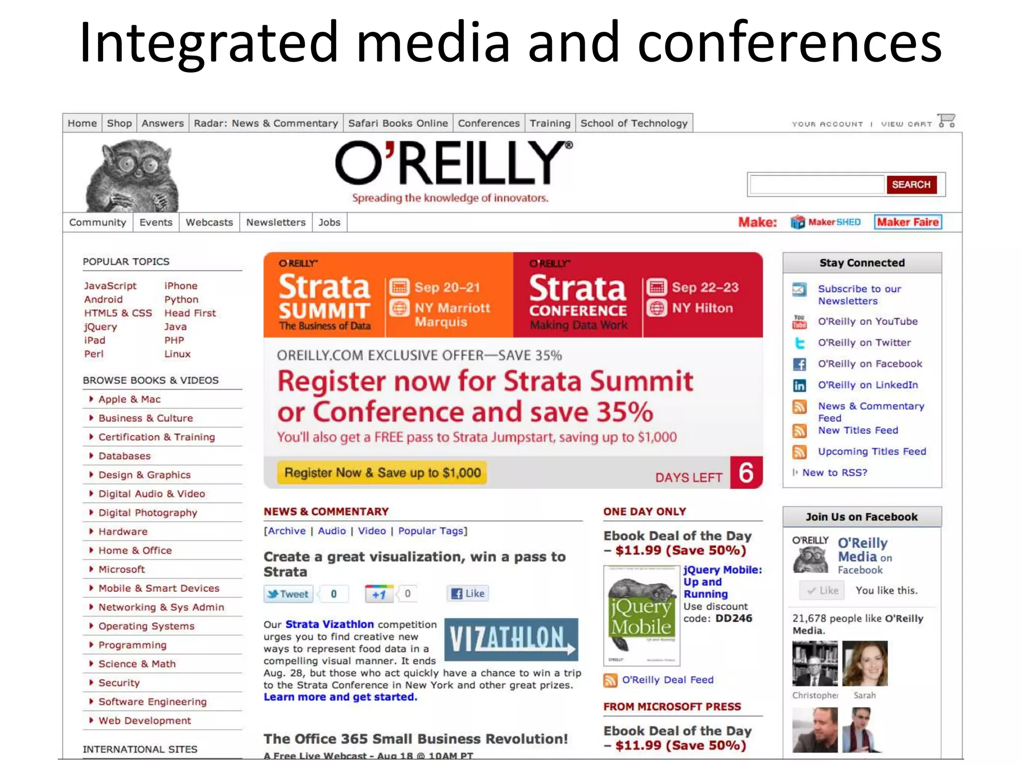Integrated media and conferences
 
