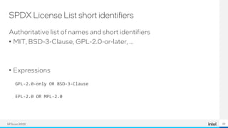 Spdx SFScon 22 - Alexios Zavras - Software Bills of Materials (SBOM).pdf