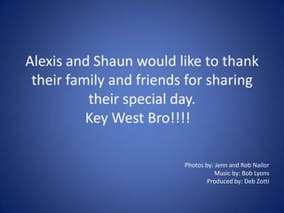 Alexis And Shaun’s Wedding