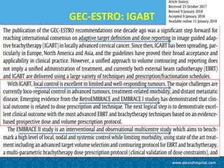 GEC-ESTRO: IGABT
 