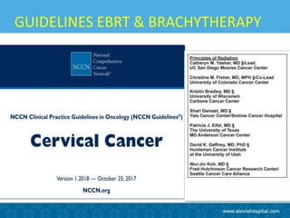 GUIDELINES EBRT & BRACHYTHERAPY
 