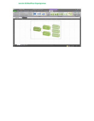 Lección 36 Modificar Organigramas
 