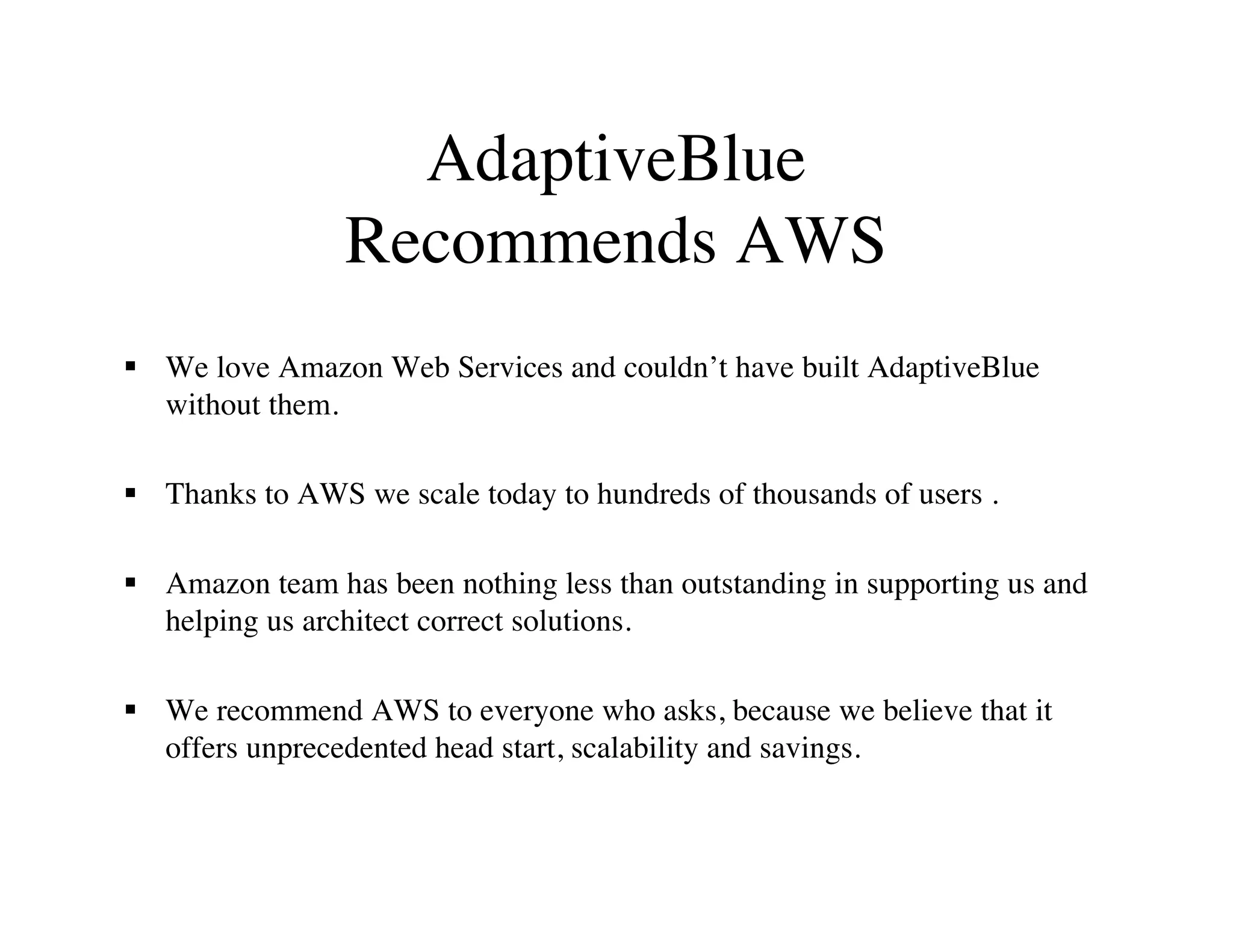 How to run your startup on Amazon Web Services, by Alex Iskold