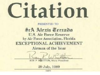 Alexis Terzado US Air Force