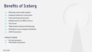 Apache Iceberg: An Architectural Look Under the Covers | PDF