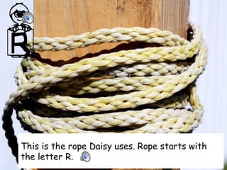 Images Starts With R Rope Alex's Alphabet Adventure: Self Created Alphabet Book with Audio | PPTX