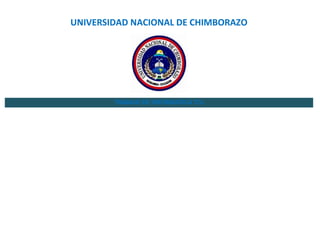UNIVERSIDAD NACIONAL DE CHIMBORAZO

TRABAJO DE INFORMATICA TCs

 