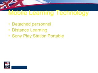 Mobile Learning Technology Detached personnel Distance Learning Sony Play Station Portable 