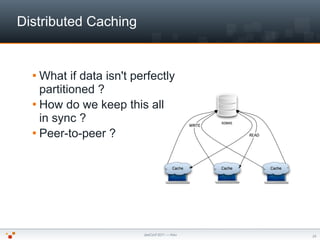 Distributed Caching


   What   if data isn't perfectly
    partitioned ?
   How do we keep this all
    in sync ?
   P...