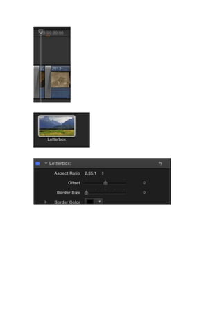 Screenshots of LetterBox Effect