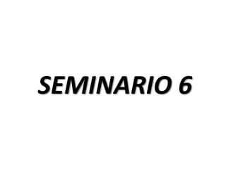 SEMINARIO 6
 