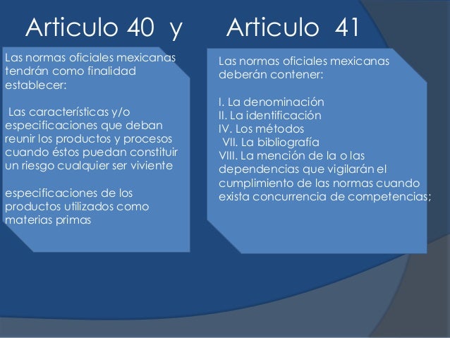 ley federal sobre metrología y normalización artículos