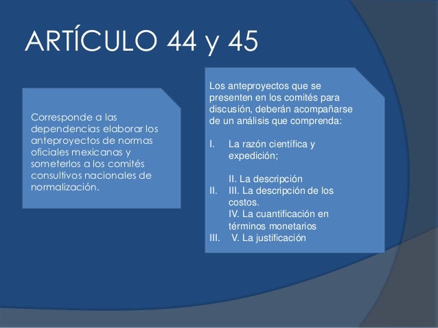ley federal sobre metrología y normalización artículos