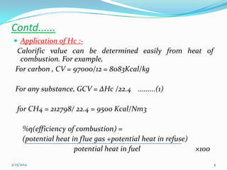 Thermodynamics of combustion | PPTX
