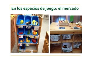 En los espacios de juego: el mercado
 