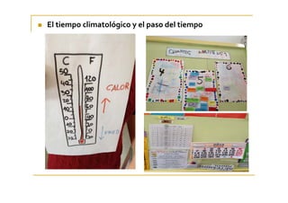 El tiempo climatológico y el paso del tiempo
 