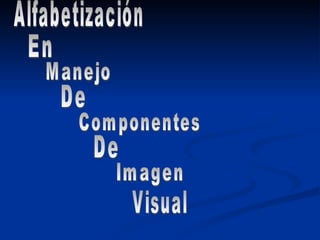 Alfabetización En Manejo De Componentes De Imagen Visual 